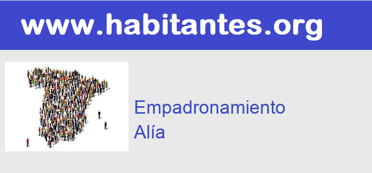 Cita Previa Certificado empadronamiento  Alía