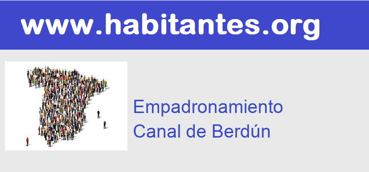 Cita Previa Certificado empadronamiento  Canal de Berdún