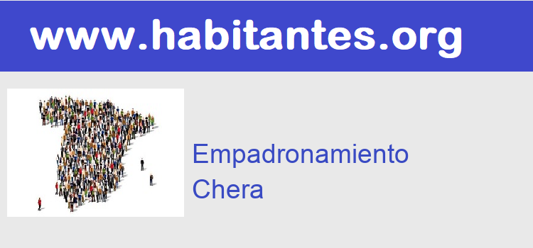 Cita Previa Certificado empadronamiento  Chera