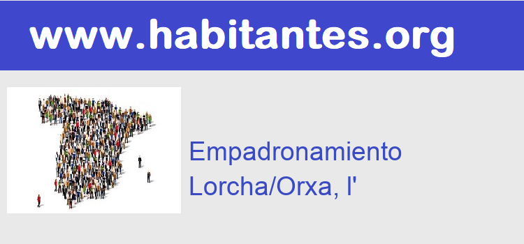 Cita Previa Certificado empadronamiento  Lorcha/Orxa, l'