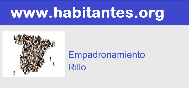 Cita Previa Certificado empadronamiento  Rillo