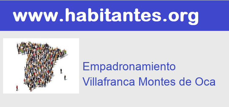 Cita Previa Certificado empadronamiento  Villafranca Montes de Oca